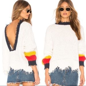 Open back sweater